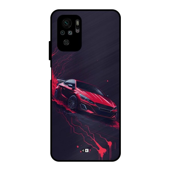 Stunning Car Metal Back Case for Redmi Note 10S