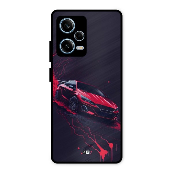 Stunning Car Metal Back Case for Redmi Note 12 Pro