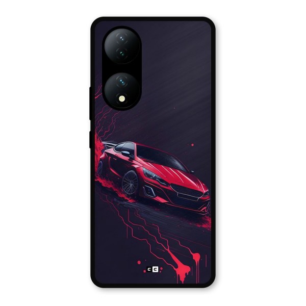 Stunning Car Metal Back Case for Vivo T2