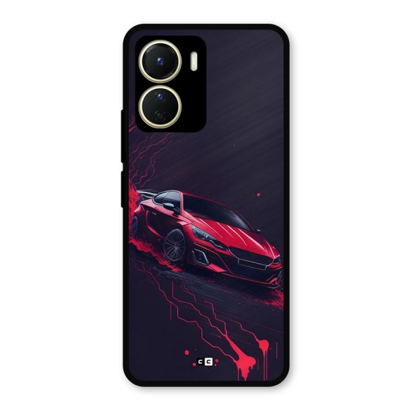 Stunning Car Metal Back Case for Vivo T2x