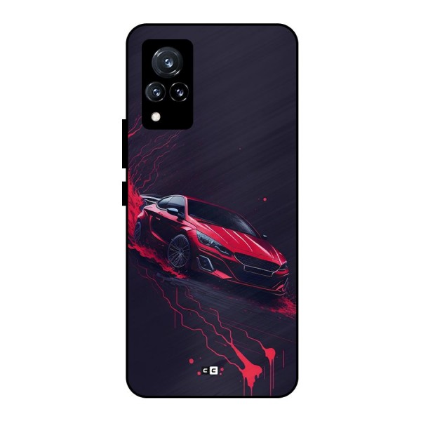 Stunning Car Metal Back Case for Vivo V21 5G