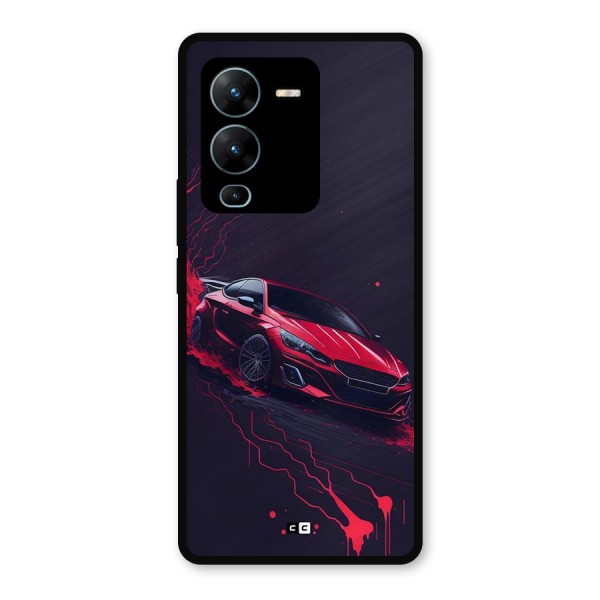 Stunning Car Metal Back Case for Vivo V25 Pro