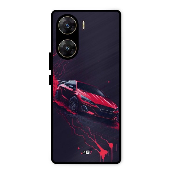 Stunning Car Metal Back Case for Vivo V29e