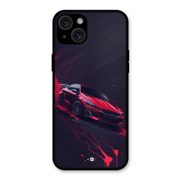 Stunning Car Metal Back Case for iPhone 15 Plus