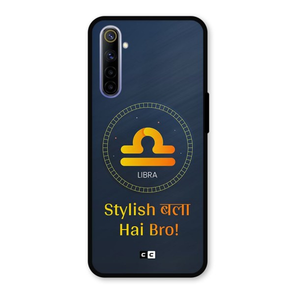 Stylish Libra Metal Back Case for Realme 6