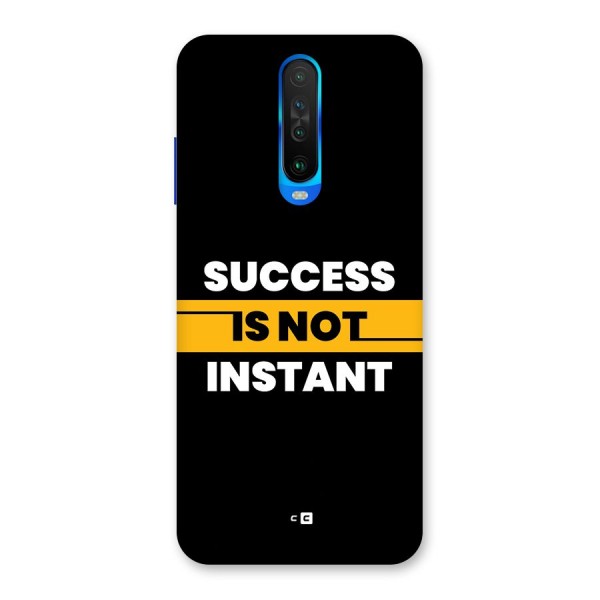 Success Not Instant Back Case for Poco X2