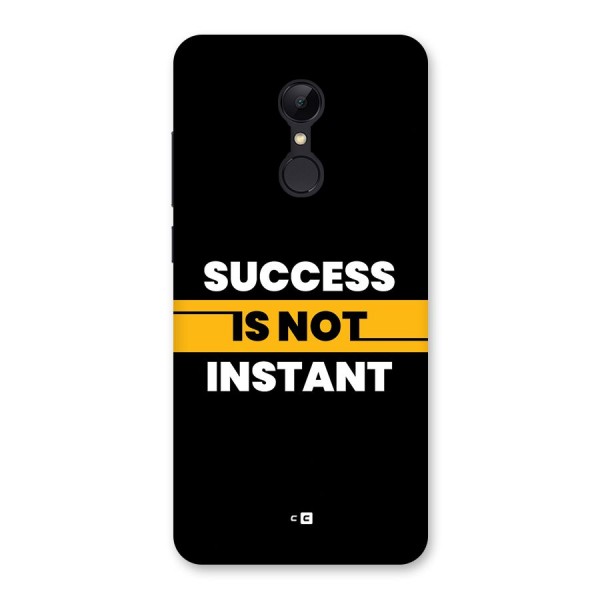 Success Not Instant Back Case for Redmi 5