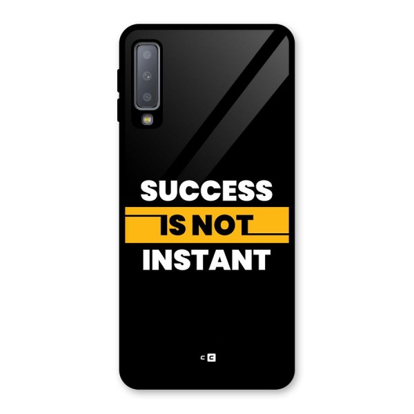 Success Not Instant Glass Back Case for Galaxy A7 (2018)