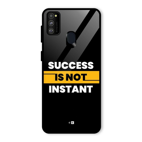 Success Not Instant Glass Back Case for Galaxy M21