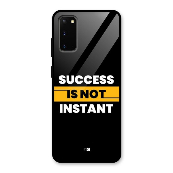 Success Not Instant Glass Back Case for Galaxy S20