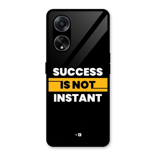 Success Not Instant Glass Back Case for Oppo F23