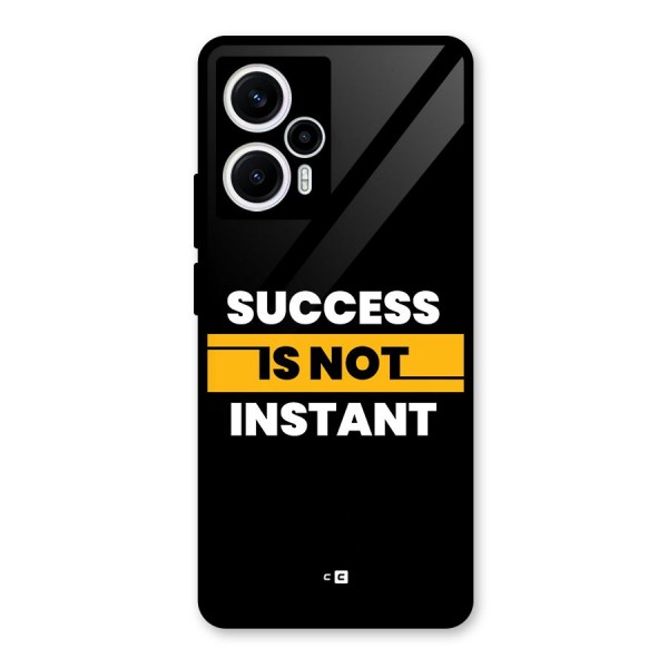 Success Not Instant Glass Back Case for Poco F5