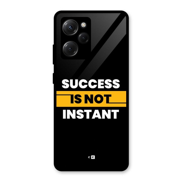 Success Not Instant Glass Back Case for Poco X5 Pro