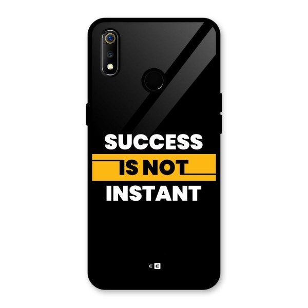 Success Not Instant Glass Back Case for Realme 3