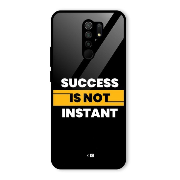 Success Not Instant Glass Back Case for Redmi 9 Prime