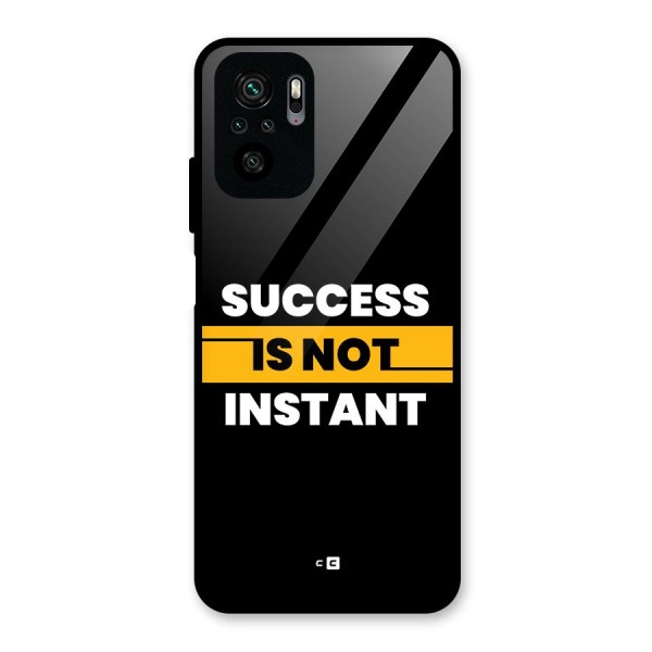 Success Not Instant Glass Back Case for Redmi Note 10