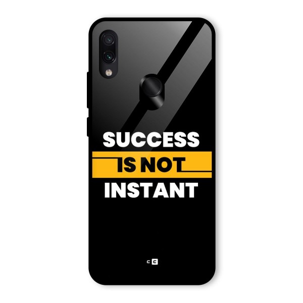 Success Not Instant Glass Back Case for Redmi Note 7