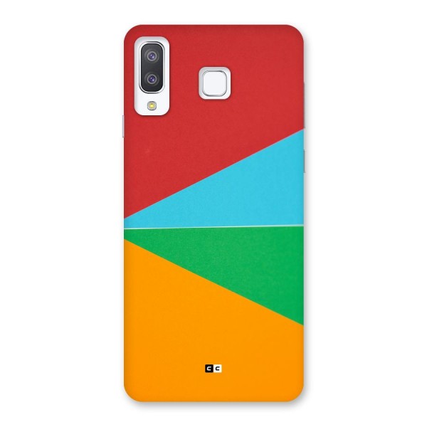 Summer Abstract Back Case for Galaxy A8 Star