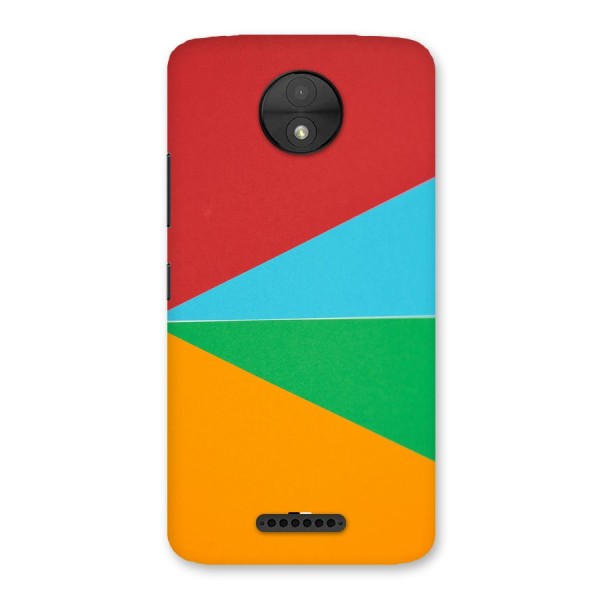Summer Abstract Back Case for Moto C