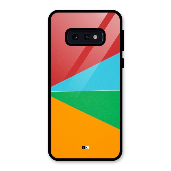 Summer Abstract Glass Back Case for Galaxy S10e