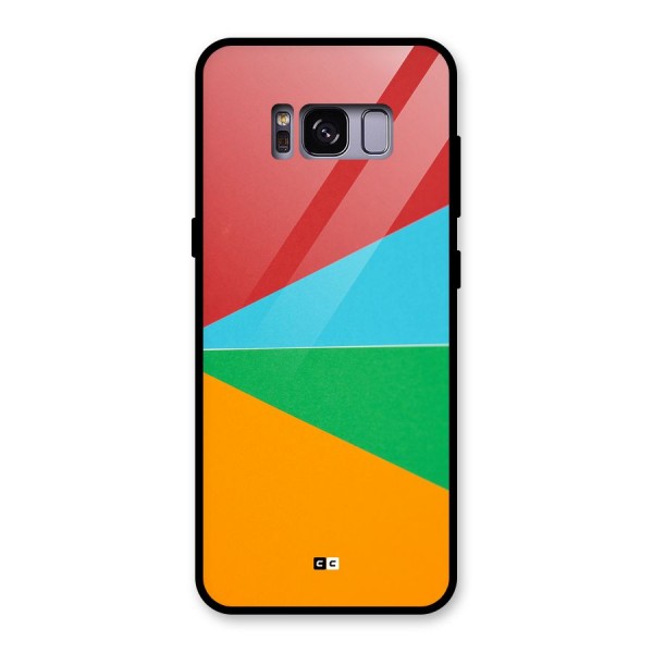 Summer Abstract Glass Back Case for Galaxy S8