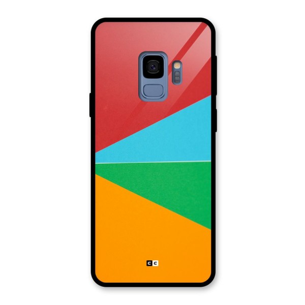 Summer Abstract Glass Back Case for Galaxy S9