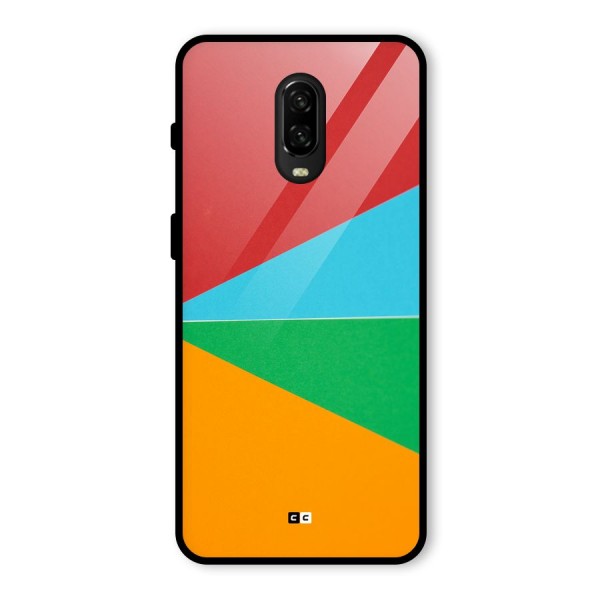 Summer Abstract Glass Back Case for OnePlus 6T