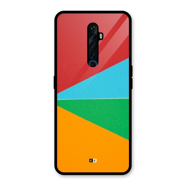 Summer Abstract Glass Back Case for Oppo Reno2 F