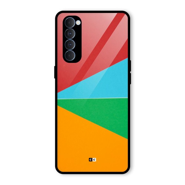 Summer Abstract Glass Back Case for Oppo Reno4 Pro