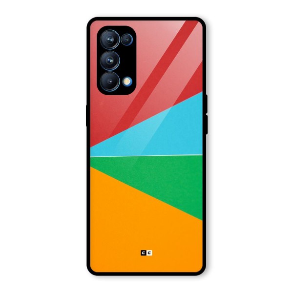 Summer Abstract Glass Back Case for Oppo Reno5 Pro 5G