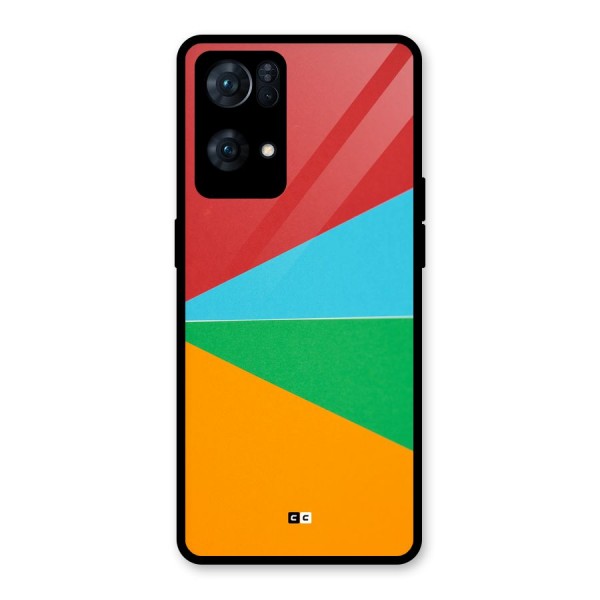 Summer Abstract Glass Back Case for Oppo Reno7 Pro 5G