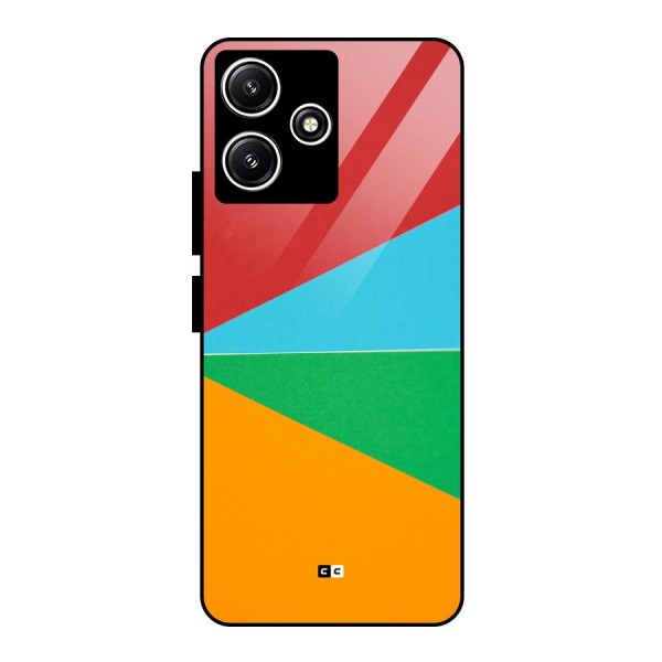 Summer Abstract Glass Back Case for Poco M6 Pro