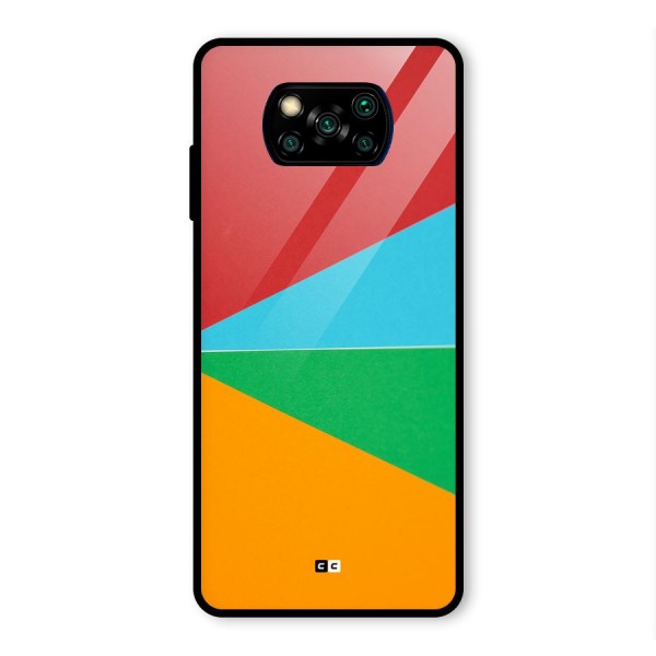 Summer Abstract Glass Back Case for Poco X3 Pro