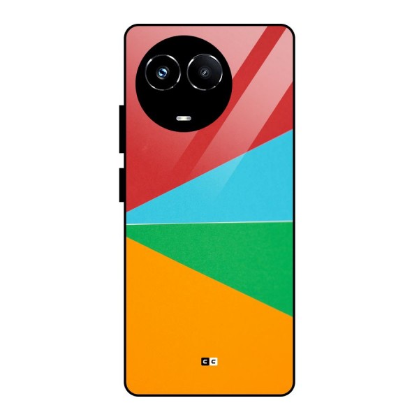 Summer Abstract Glass Back Case for Realme 11X