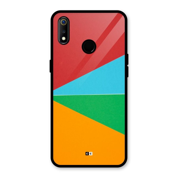 Summer Abstract Glass Back Case for Realme 3