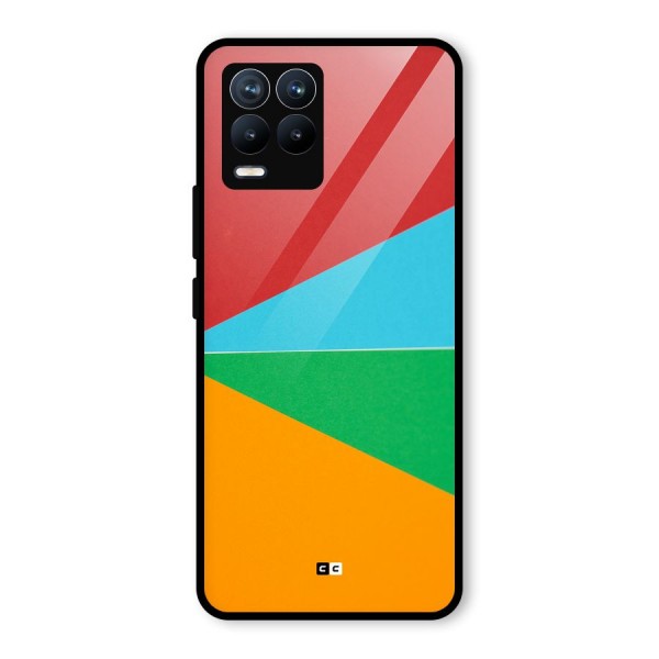 Summer Abstract Glass Back Case for Realme 8 Pro