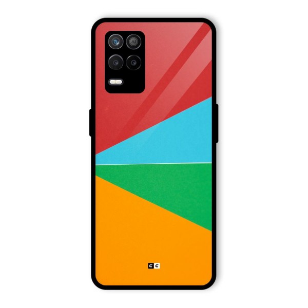 Summer Abstract Glass Back Case for Realme 8s 5G