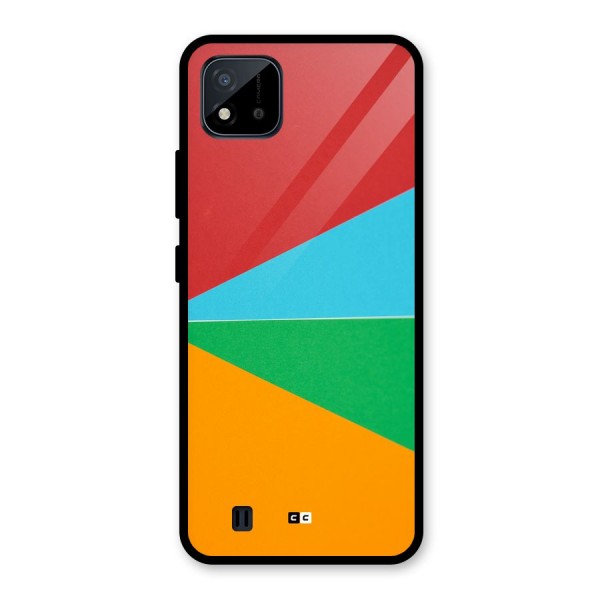 Summer Abstract Glass Back Case for Realme C11 2021