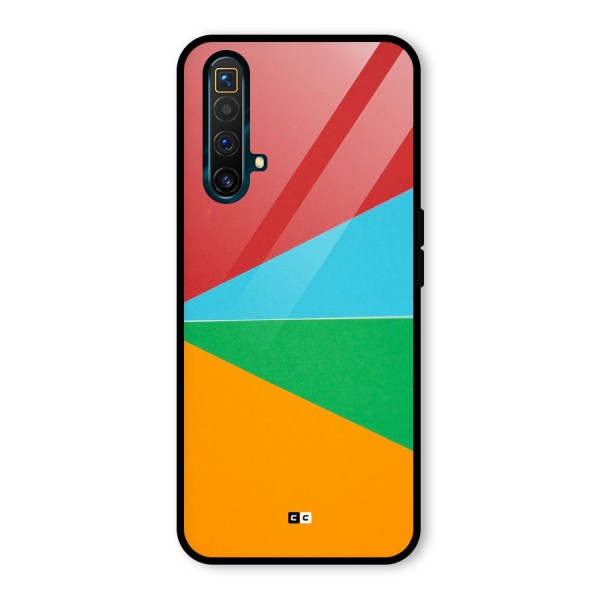 Summer Abstract Glass Back Case for Realme X3 SuperZoom