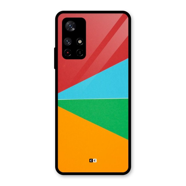 Summer Abstract Glass Back Case for Redmi Note 11T 5G