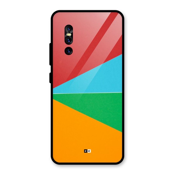 Summer Abstract Glass Back Case for Vivo V15 Pro