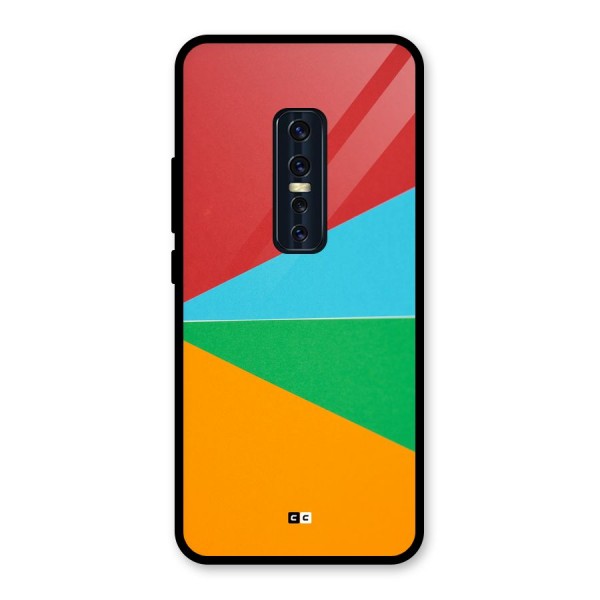 Summer Abstract Glass Back Case for Vivo V17 Pro