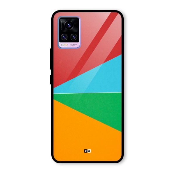 Summer Abstract Glass Back Case for Vivo V20 Pro