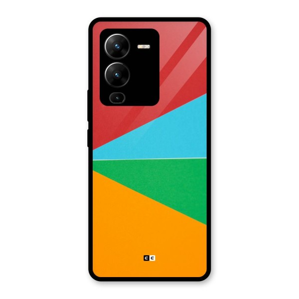 Summer Abstract Glass Back Case for Vivo V25 Pro