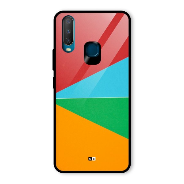 Summer Abstract Glass Back Case for Vivo Y12