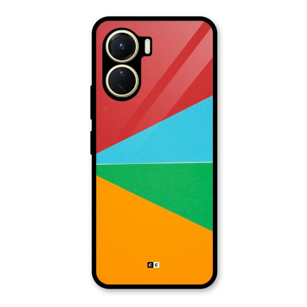 Summer Abstract Glass Back Case for Vivo Y16