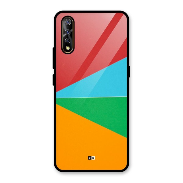 Summer Abstract Glass Back Case for Vivo Z1x