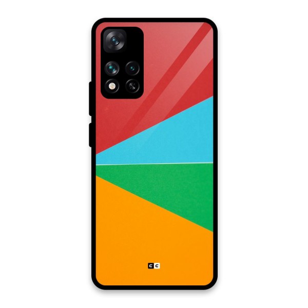 Summer Abstract Glass Back Case for Xiaomi 11i HyperCharge 5G