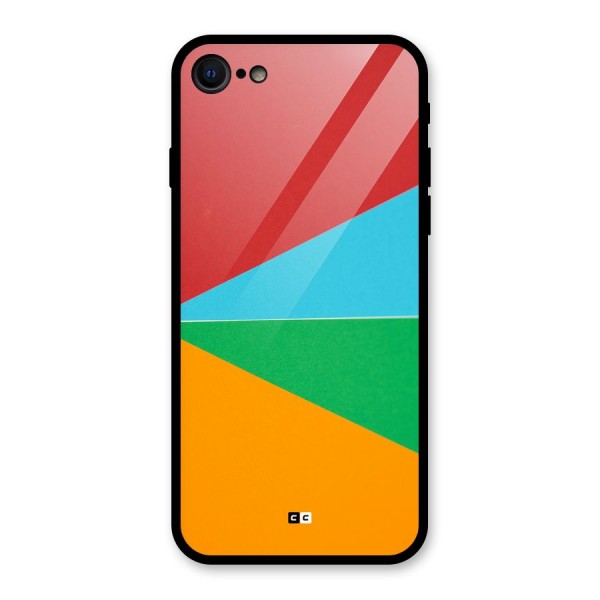 Summer Abstract Glass Back Case for iPhone 8