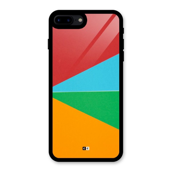 Summer Abstract Glass Back Case for iPhone 8 Plus